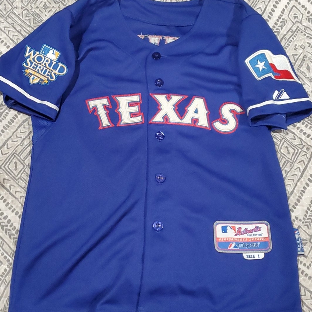 Texas rangers baseball jersey nwots